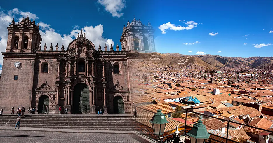 Catedral de Cusco e o mirante de San Blas
