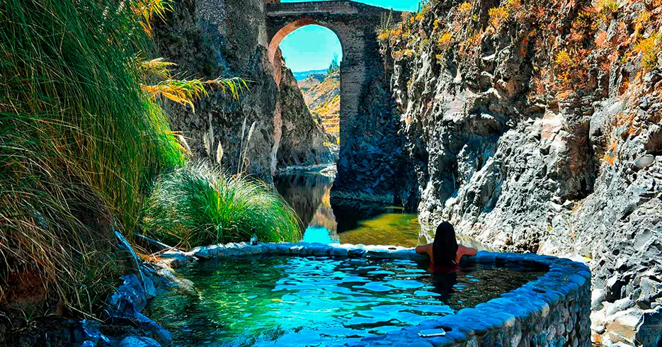 Fontes termais no Cânion do Colca, Arequipa