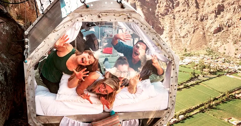 Sky Lodge, os hotéis cápsula suspensos de Cusco