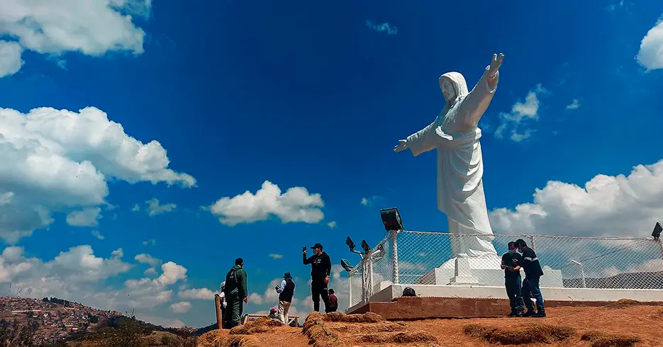 Mirantes em Cusco - Mirante Cristo Blanco