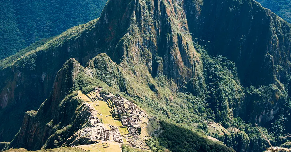 vista da montanha Machu Picchu