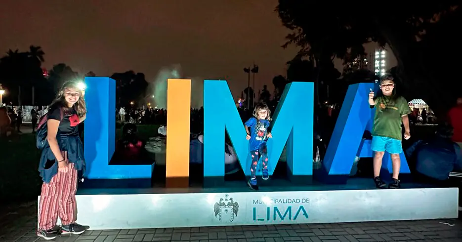 Viajando para o Peru com crianças para a cidade de Lima