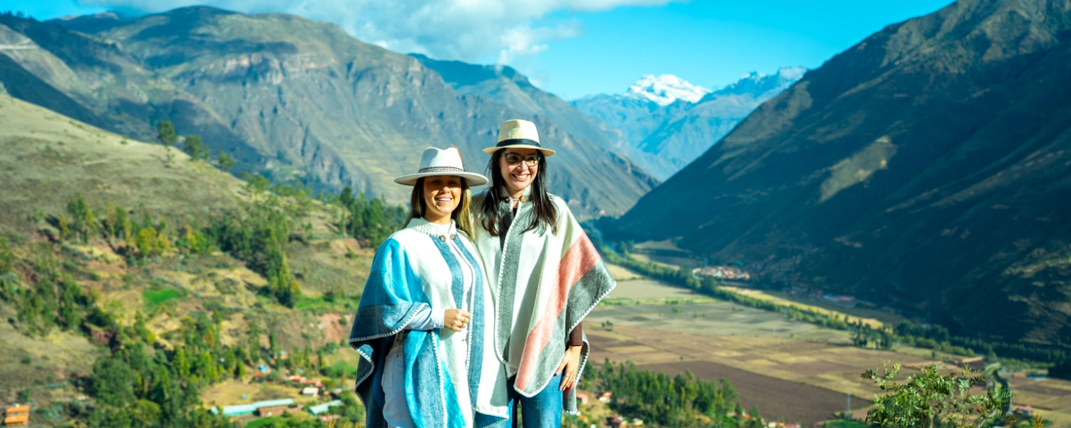 Sacred Valley landscape and mountains.