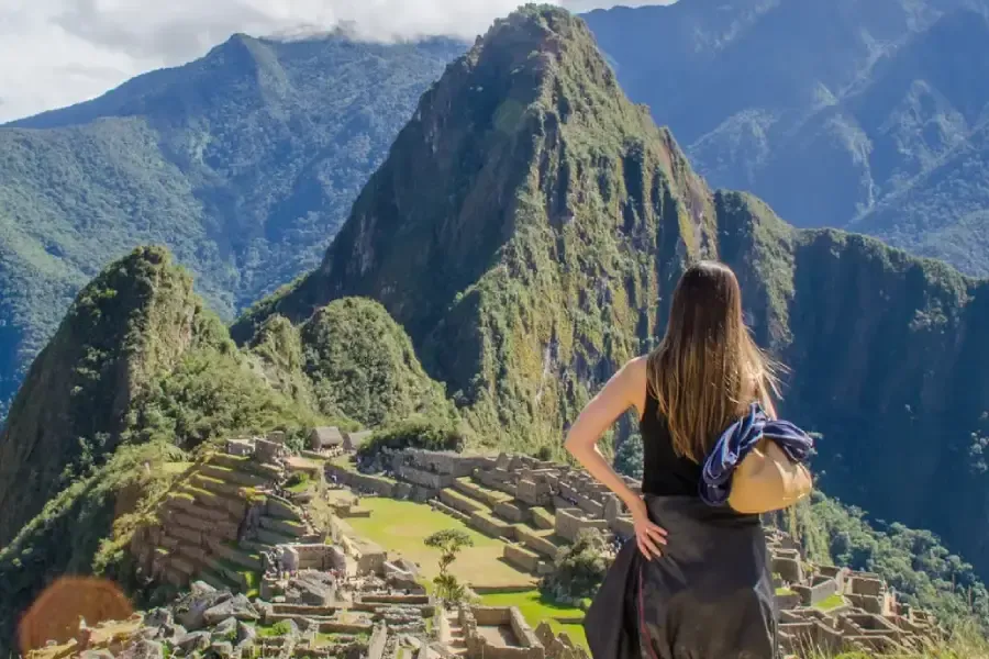 Classic view of Machu Picchu