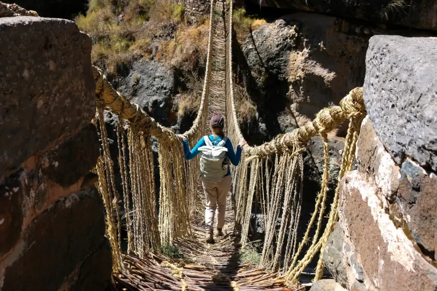 Qeswachaka​ Inca bridge peru 