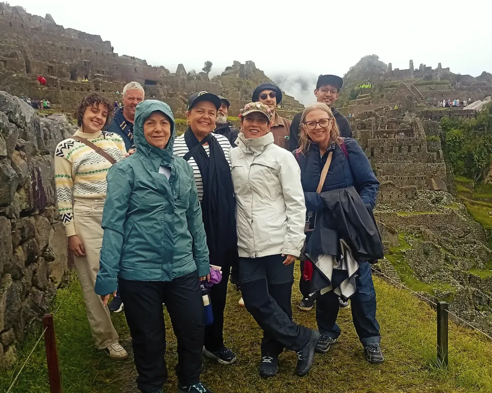 Our passengers at Machu Picchu