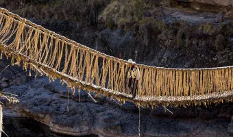 Inca suspension bridge