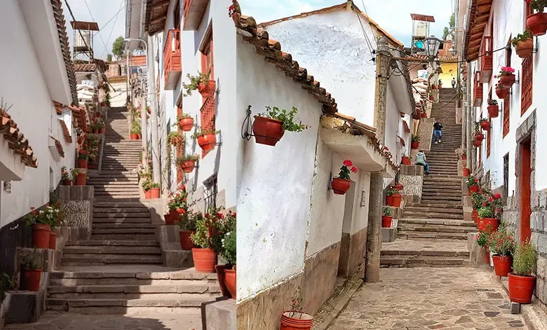 Siete Borreguitos street in Cusco